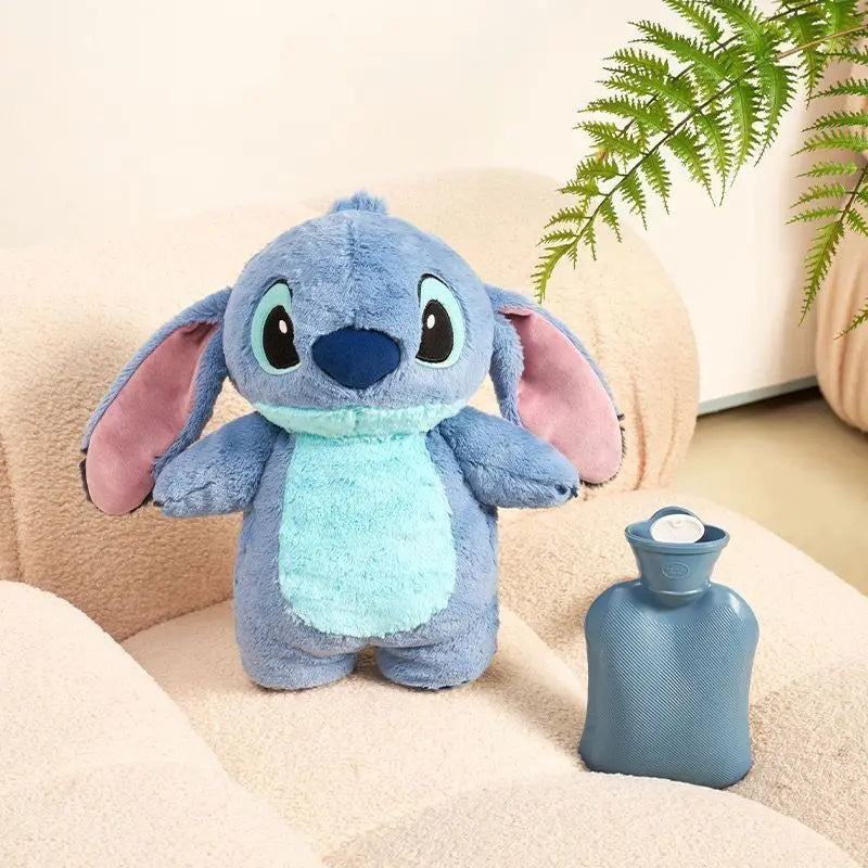 Aoger Disney Anime Hobby Stitch Winter Extra Large Plush Hot Water Bottle Women's Home Water Filling Hand Warmer Girlfriend Gift