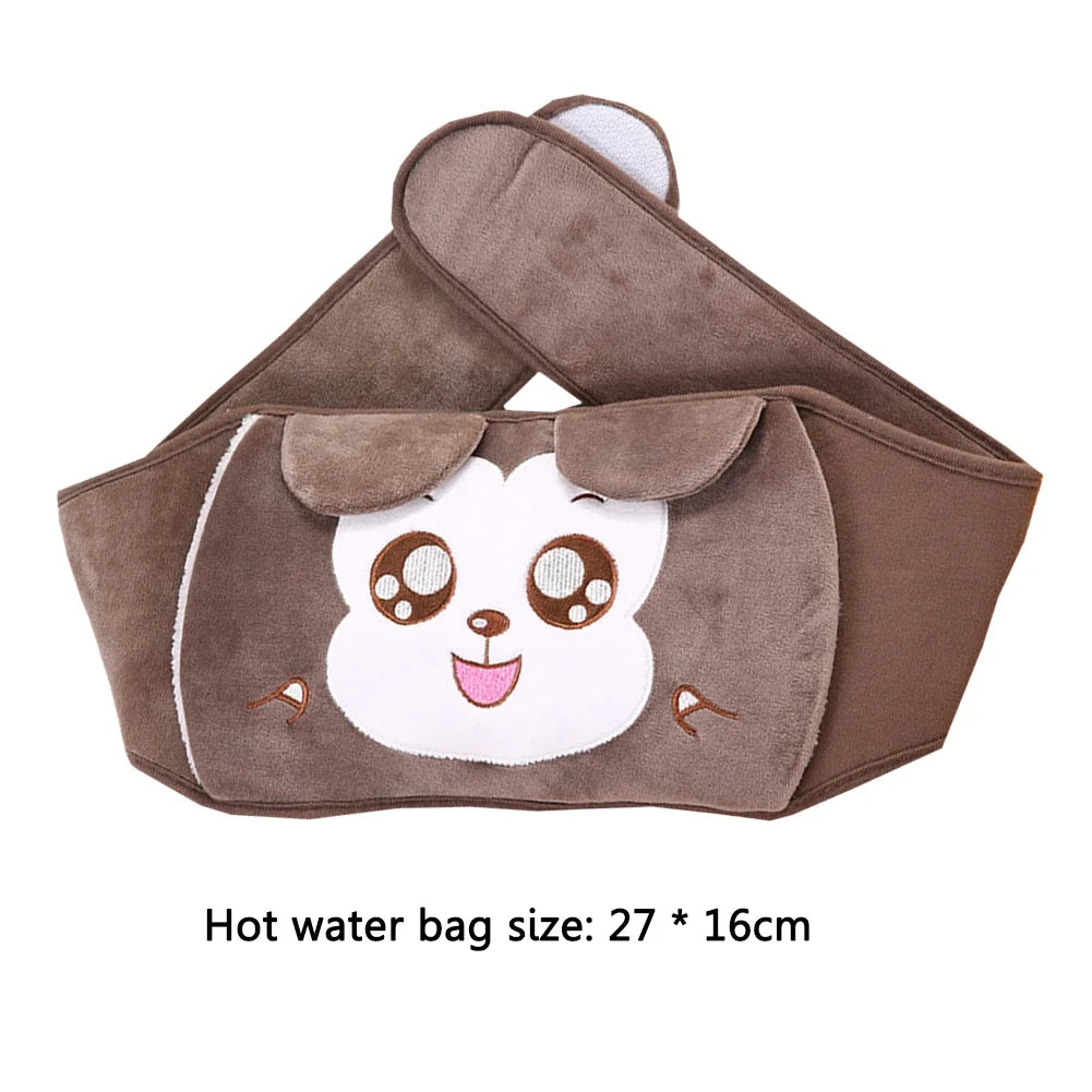 3Pcs Hot Water Bag Waist Cover Belt Stomach Abdominal Warming Band Warm Waist Cover Belt for Neck Hand with Hot Water Bottle Bag
