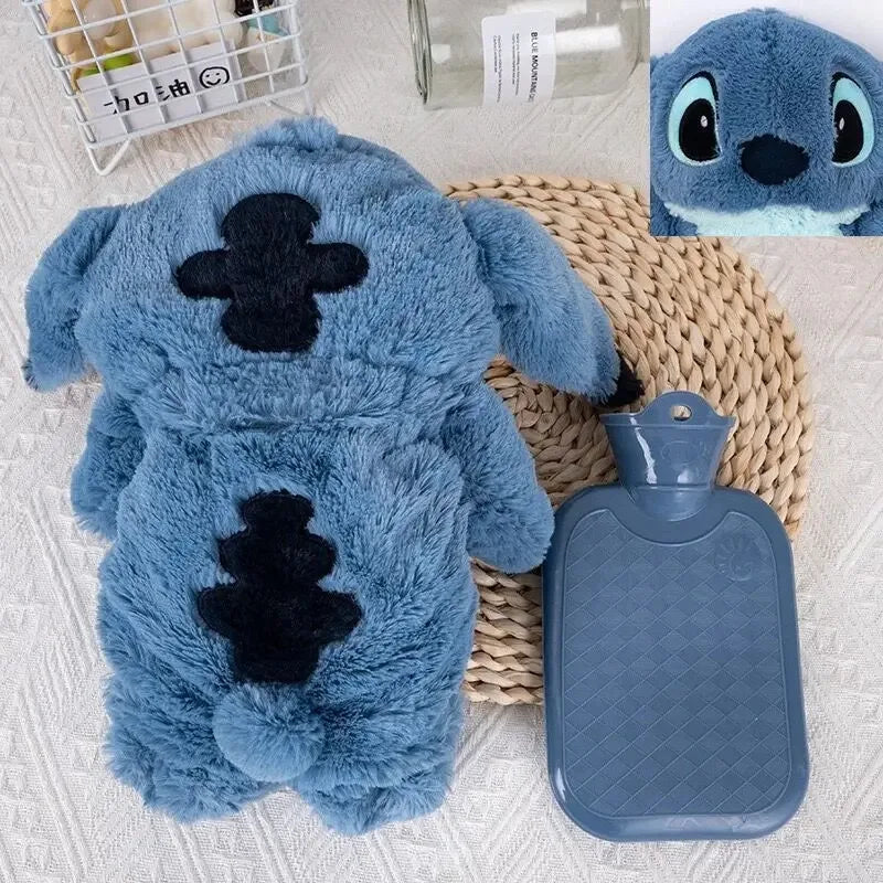 Aoger Disney Anime Hobby Stitch Winter Extra Large Plush Hot Water Bottle Women's Home Water Filling Hand Warmer Girlfriend Gift