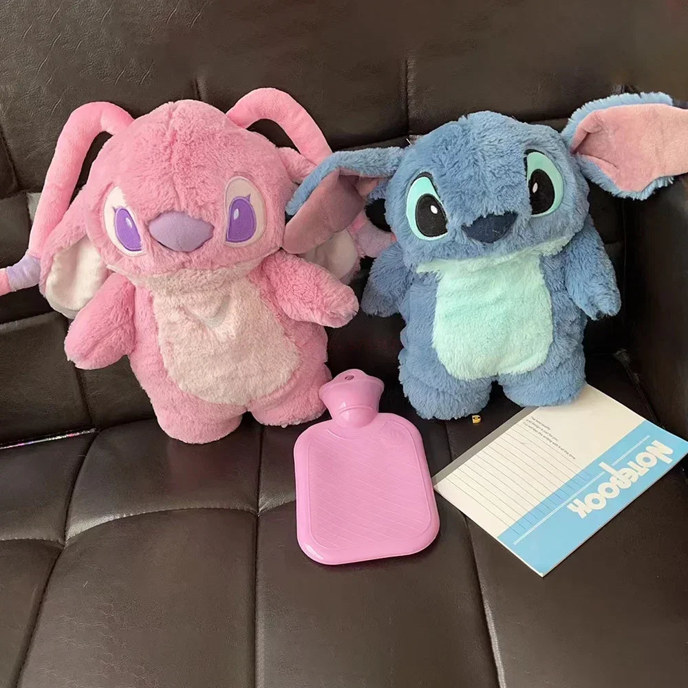Aoger Disney Anime Hobby Stitch Winter Extra Large Plush Hot Water Bottle Women's Home Water Filling Hand Warmer Girlfriend Gift