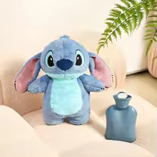 Large stitch hot water bottle plush